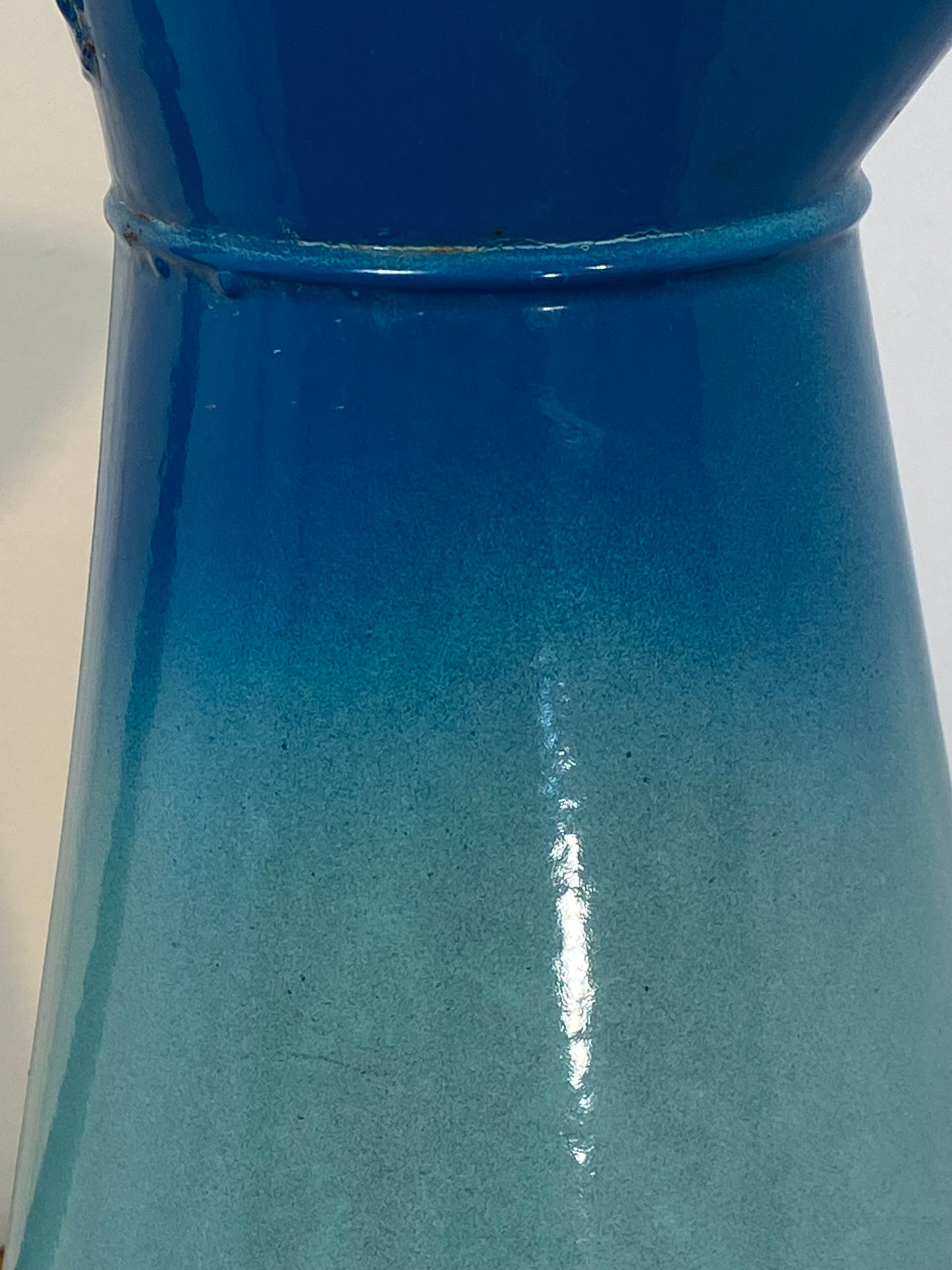 Vintage enamel garden pitcher