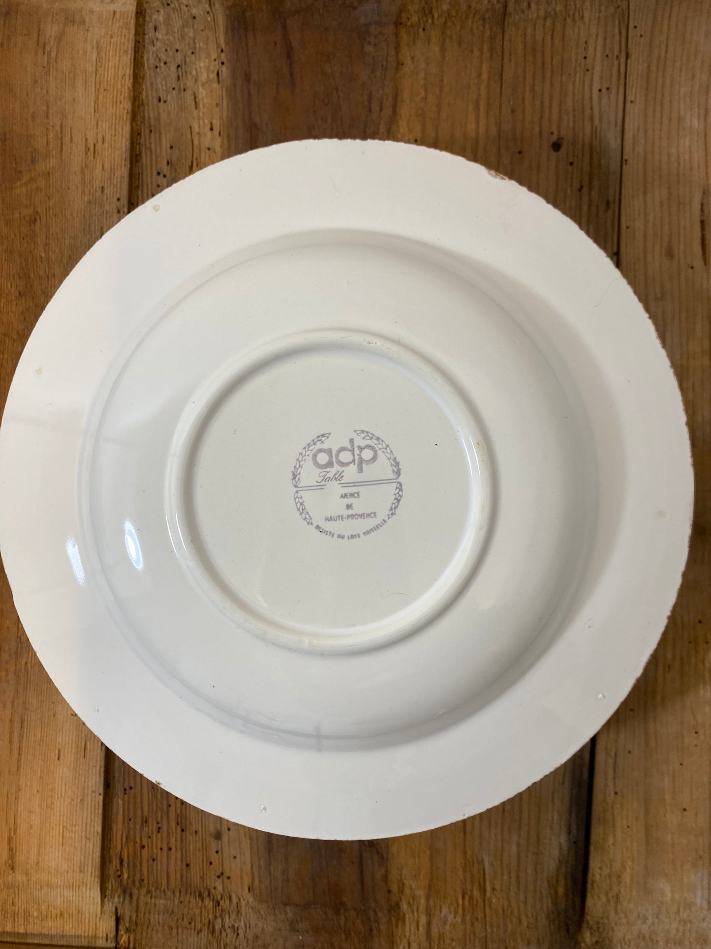 Set of 5 Vintage French Botanical Soup Plates by ADP Table – Provencal Flora