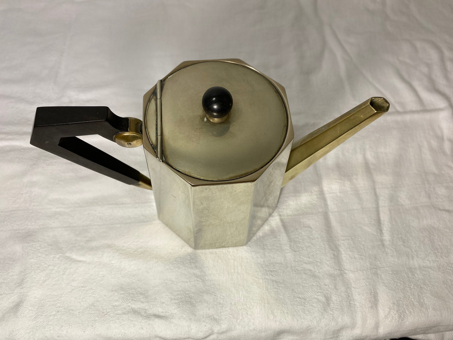 Vintage Art Deco Tea & Coffee Set with Tray – Geometric Design
