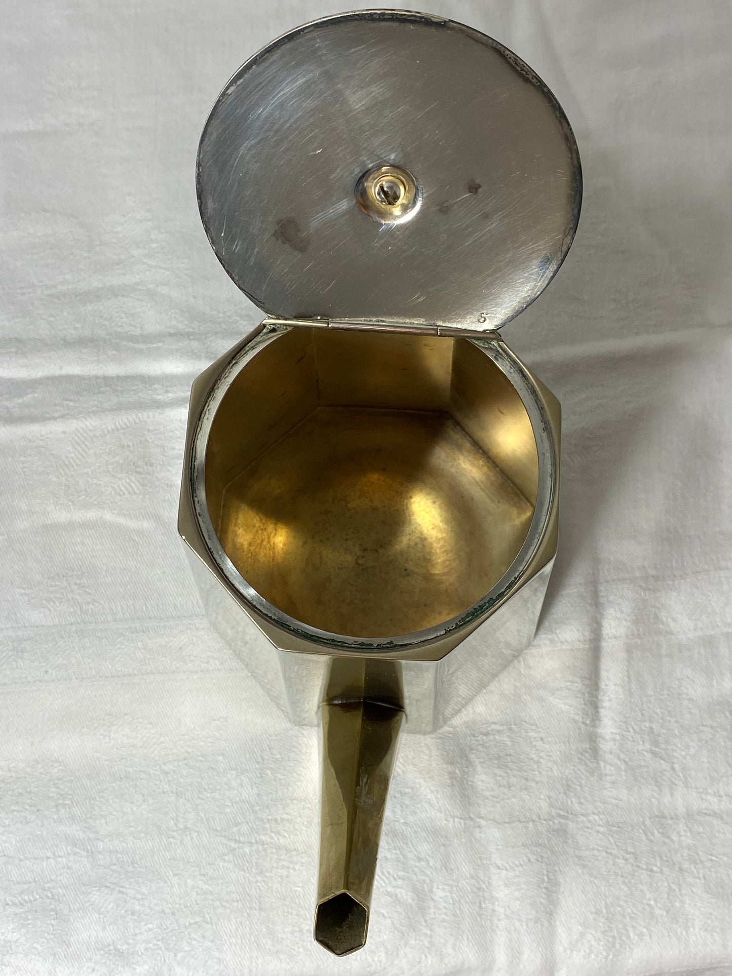 Vintage Art Deco Tea & Coffee Set with Tray – Geometric Design