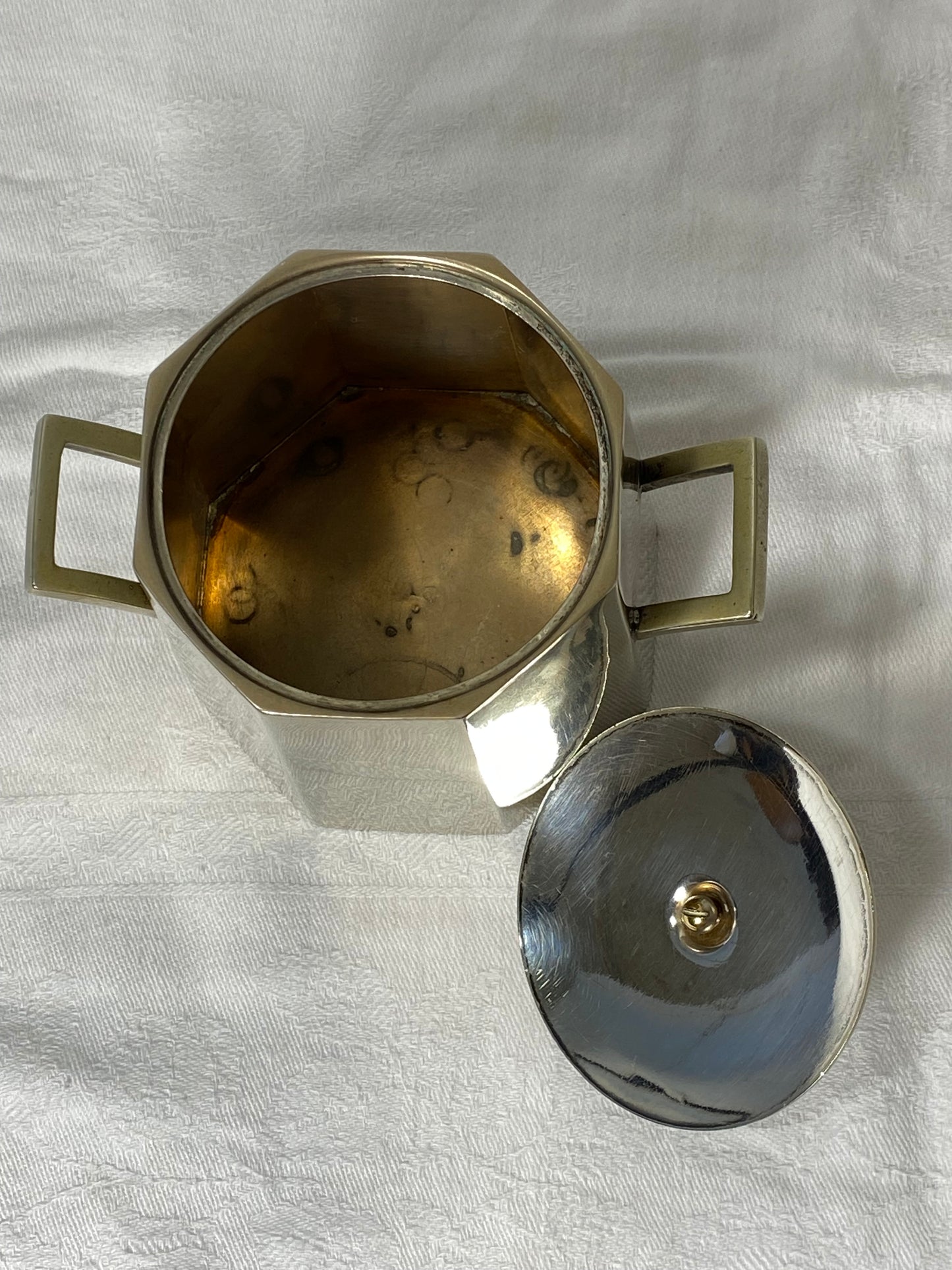 Vintage Art Deco Tea & Coffee Set with Tray – Geometric Design