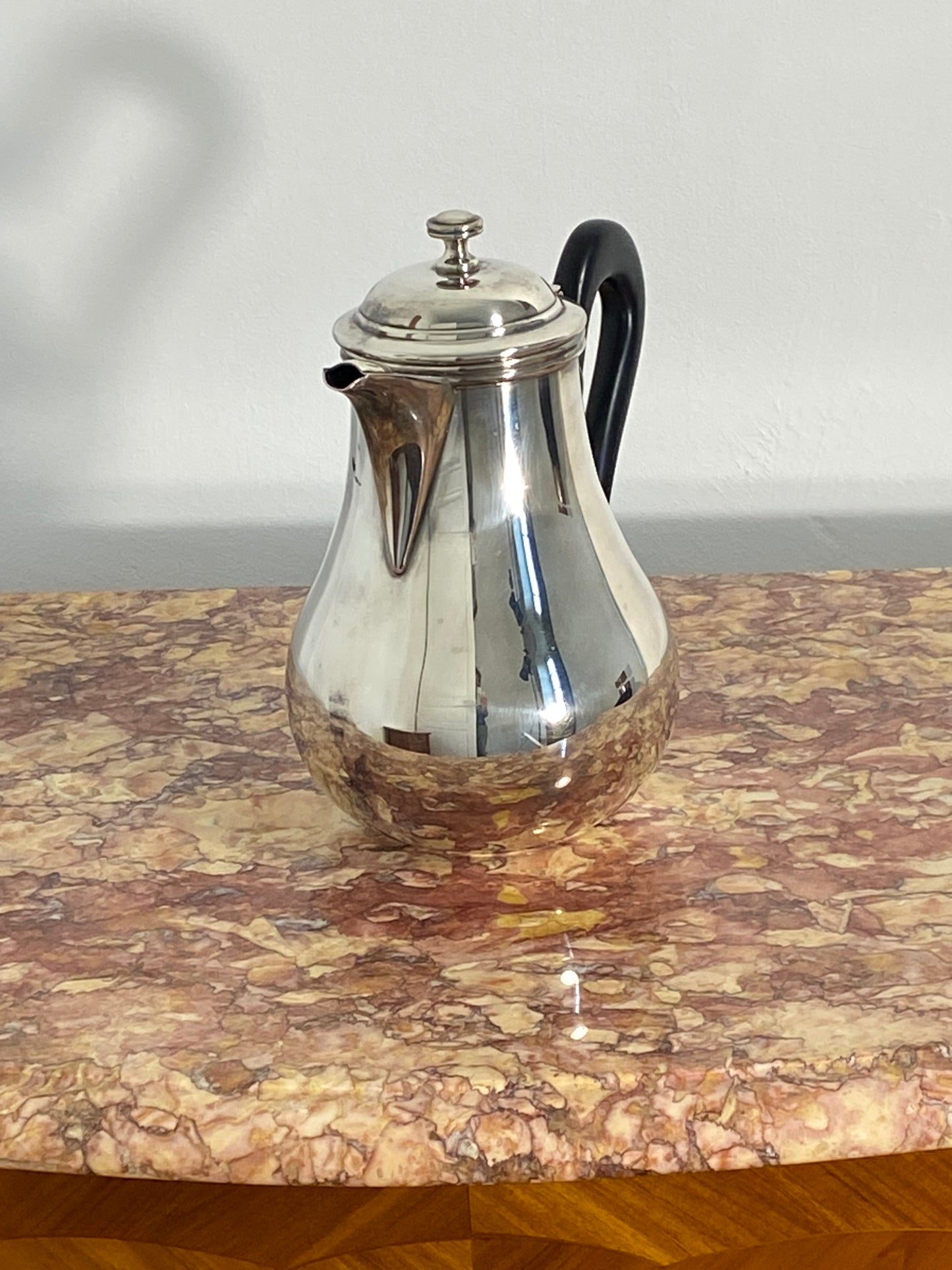 Saint Hilaire Silver-Plated Teapot with Ebonized Handle