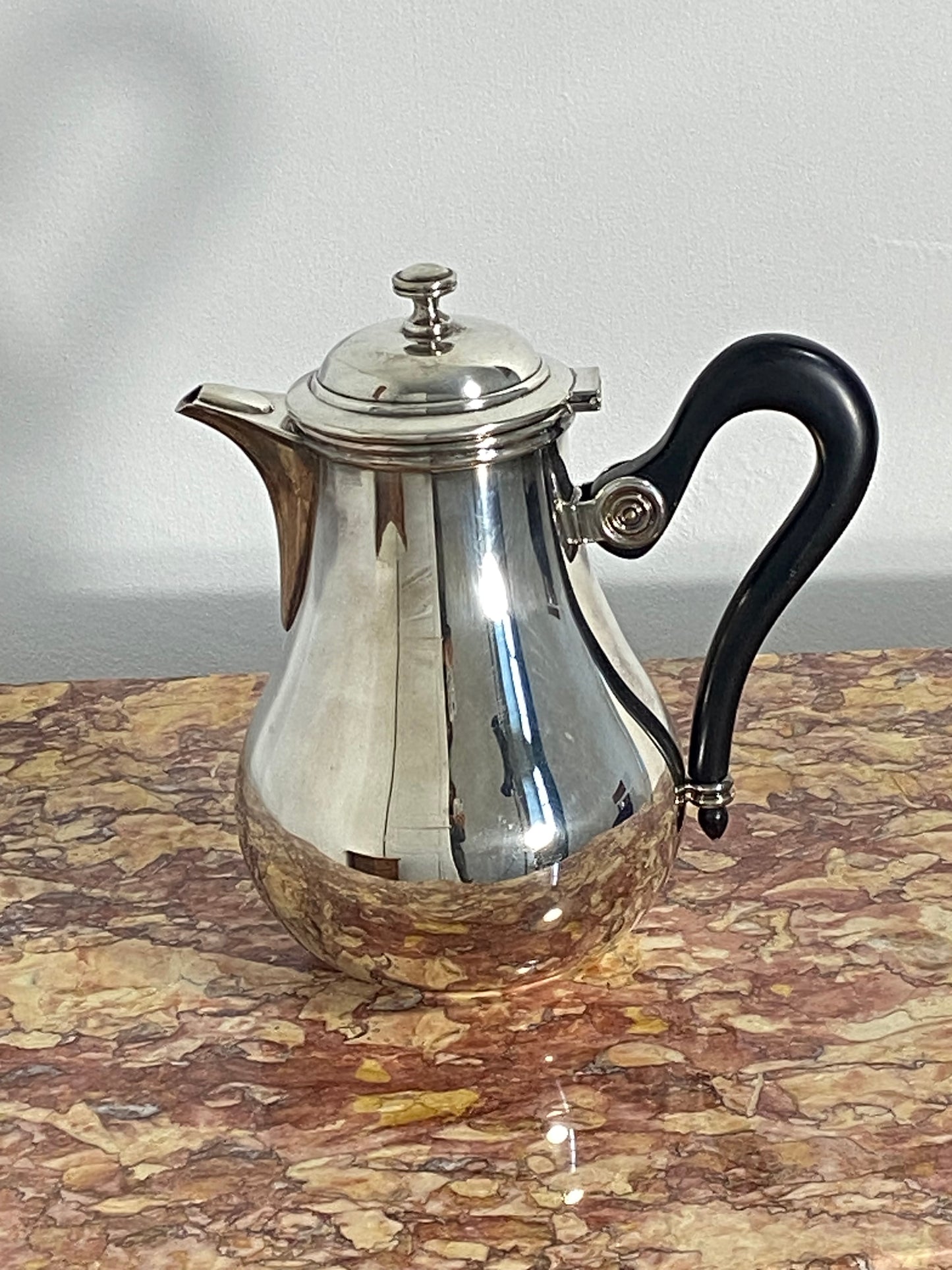 Saint Hilaire Silver-Plated Teapot with Ebonized Handle