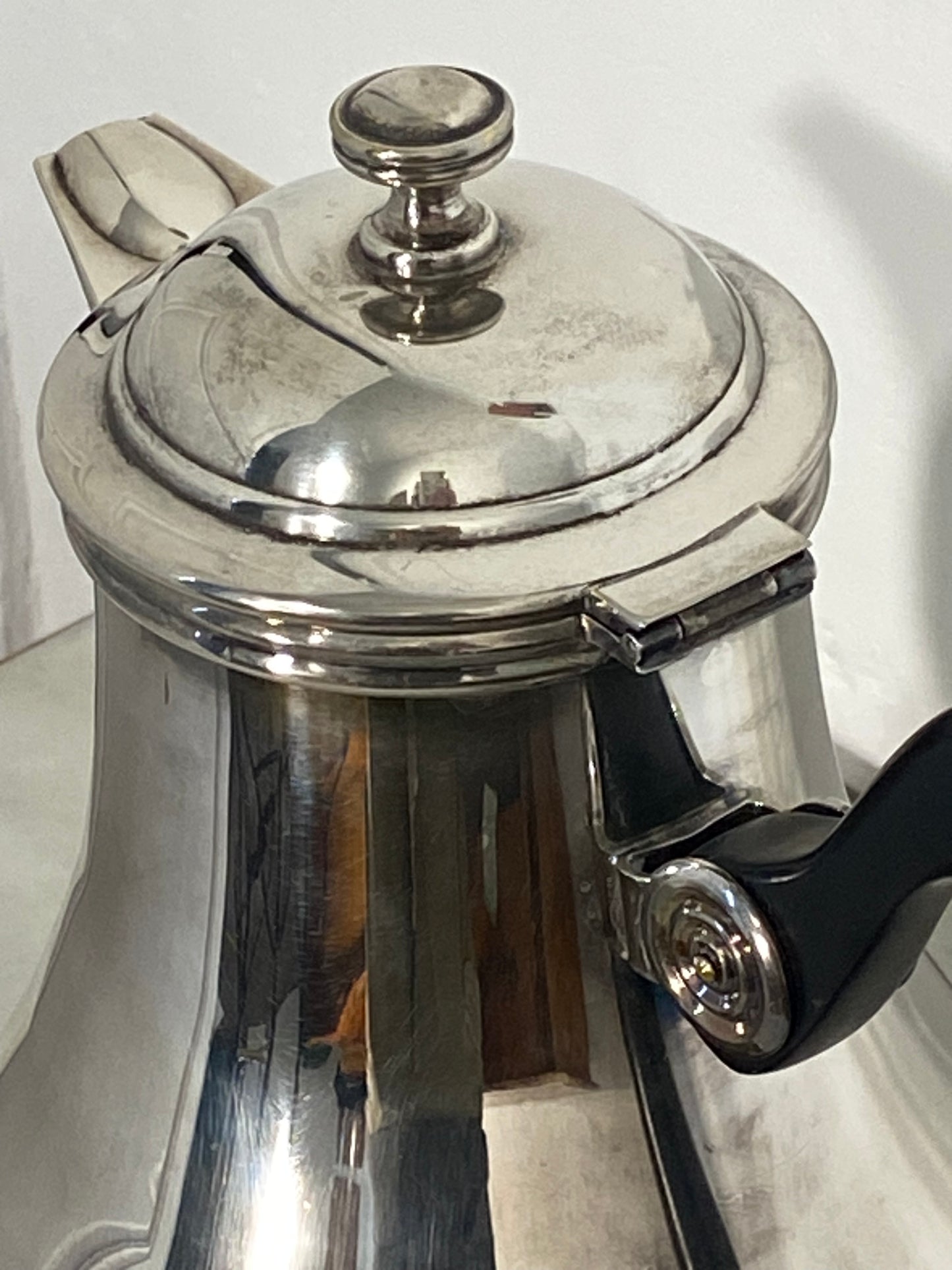 Saint Hilaire Silver-Plated Teapot with Ebonized Handle