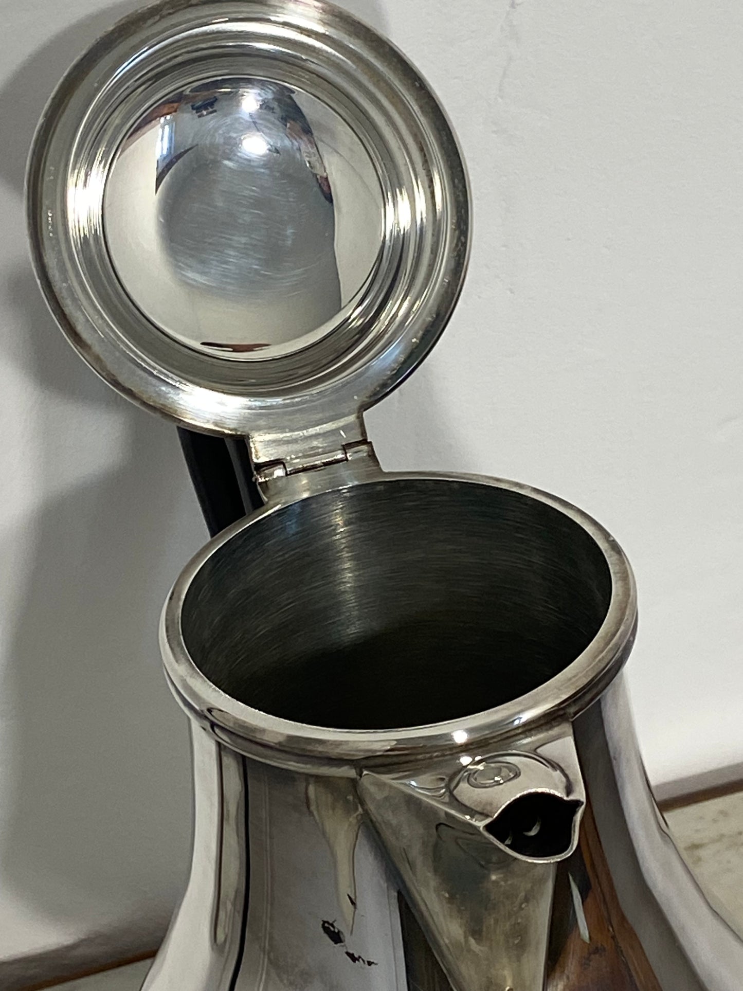 Saint Hilaire Silver-Plated Teapot with Ebonized Handle