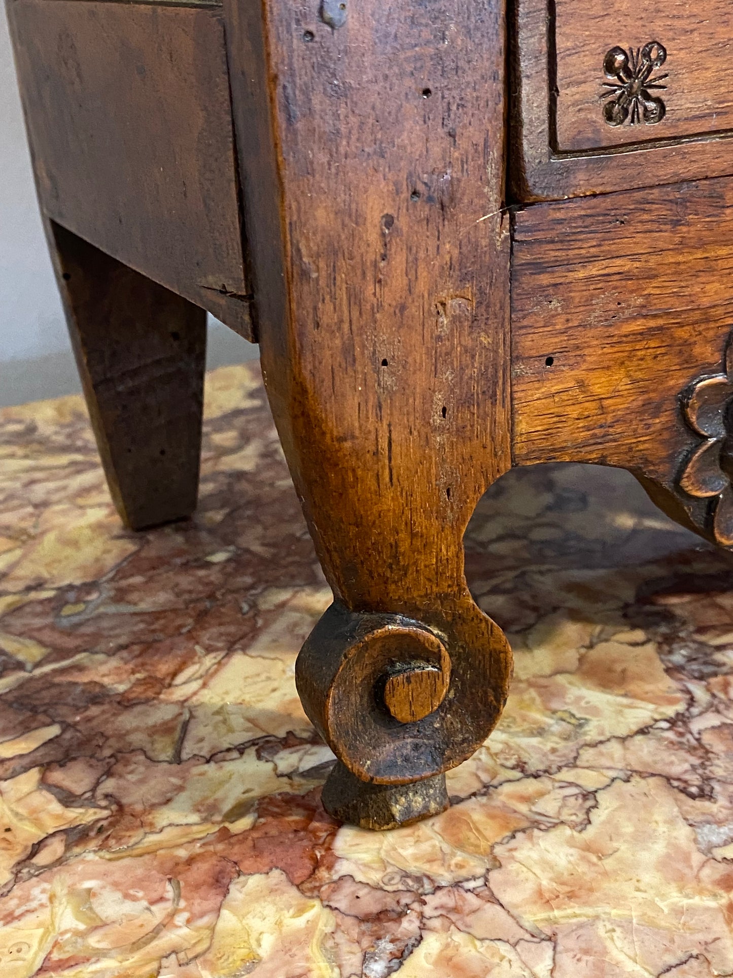 Antique French Provincial Oak Cabinet