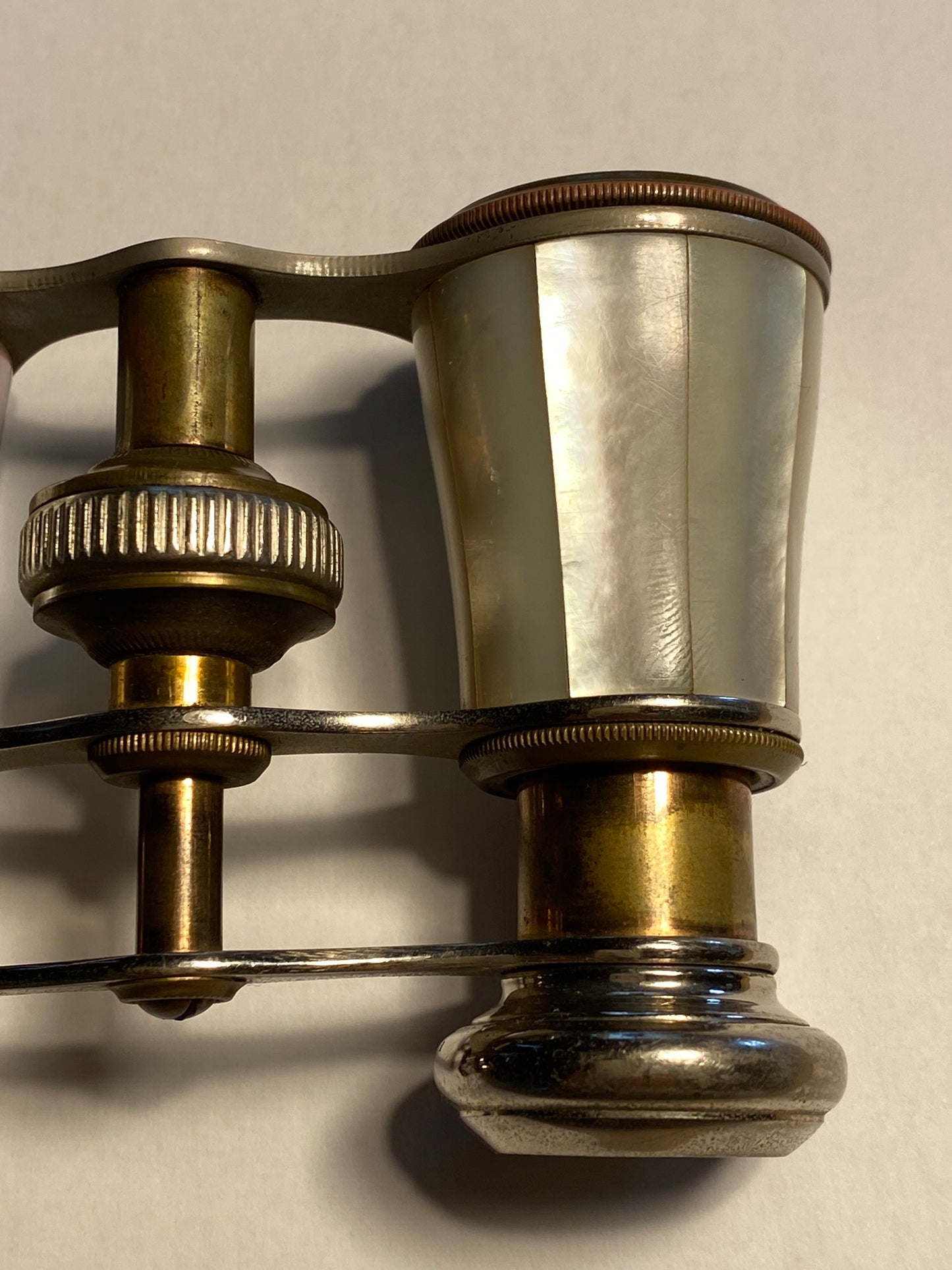 Antique Mother-of-Pearl and Brass Opera Glasses