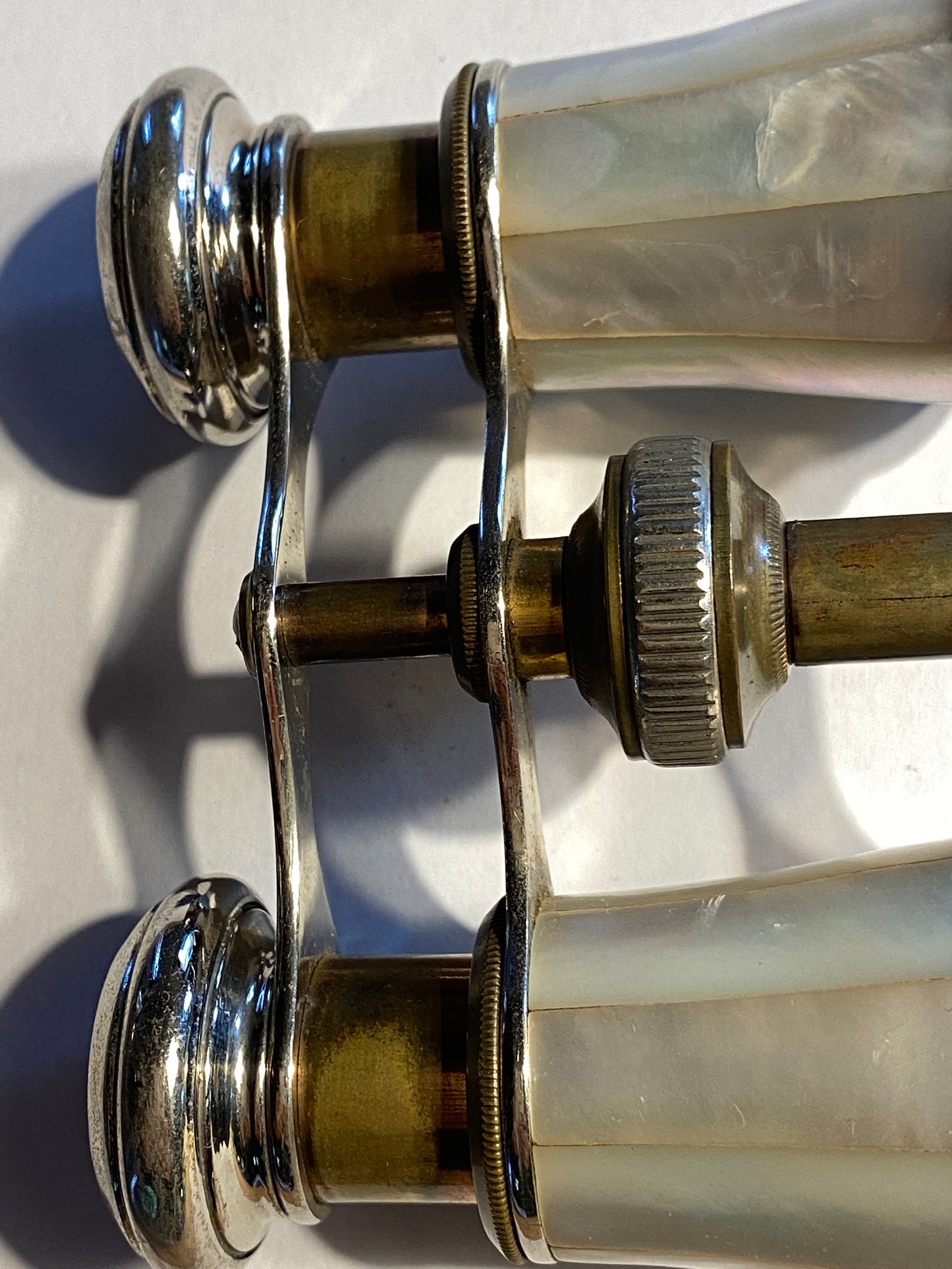 Antique Mother-of-Pearl and Brass Opera Glasses