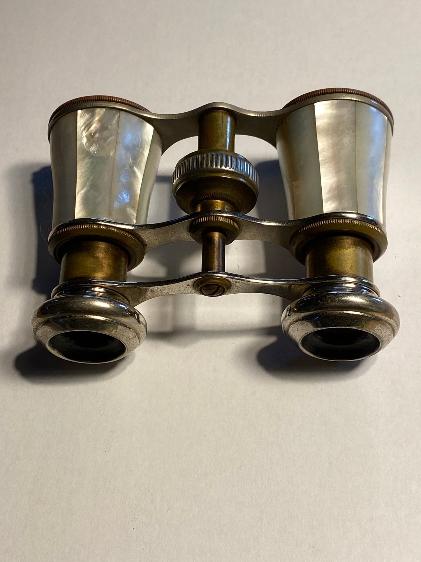 Antique Mother-of-Pearl and Brass Opera Glasses