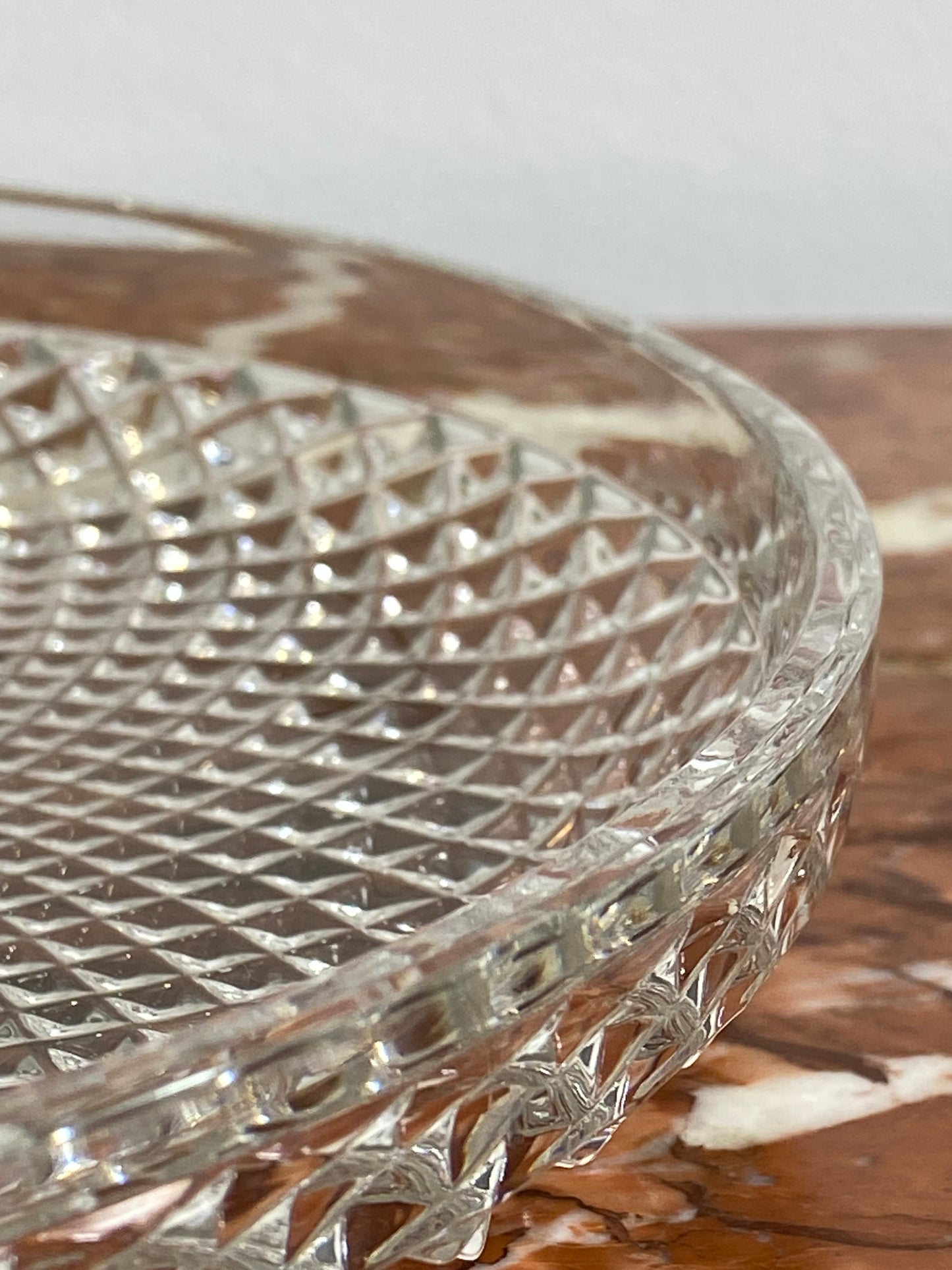 Vintage Crystal & Silver-Plated Three-Tier Étagère – Mid-20th Century