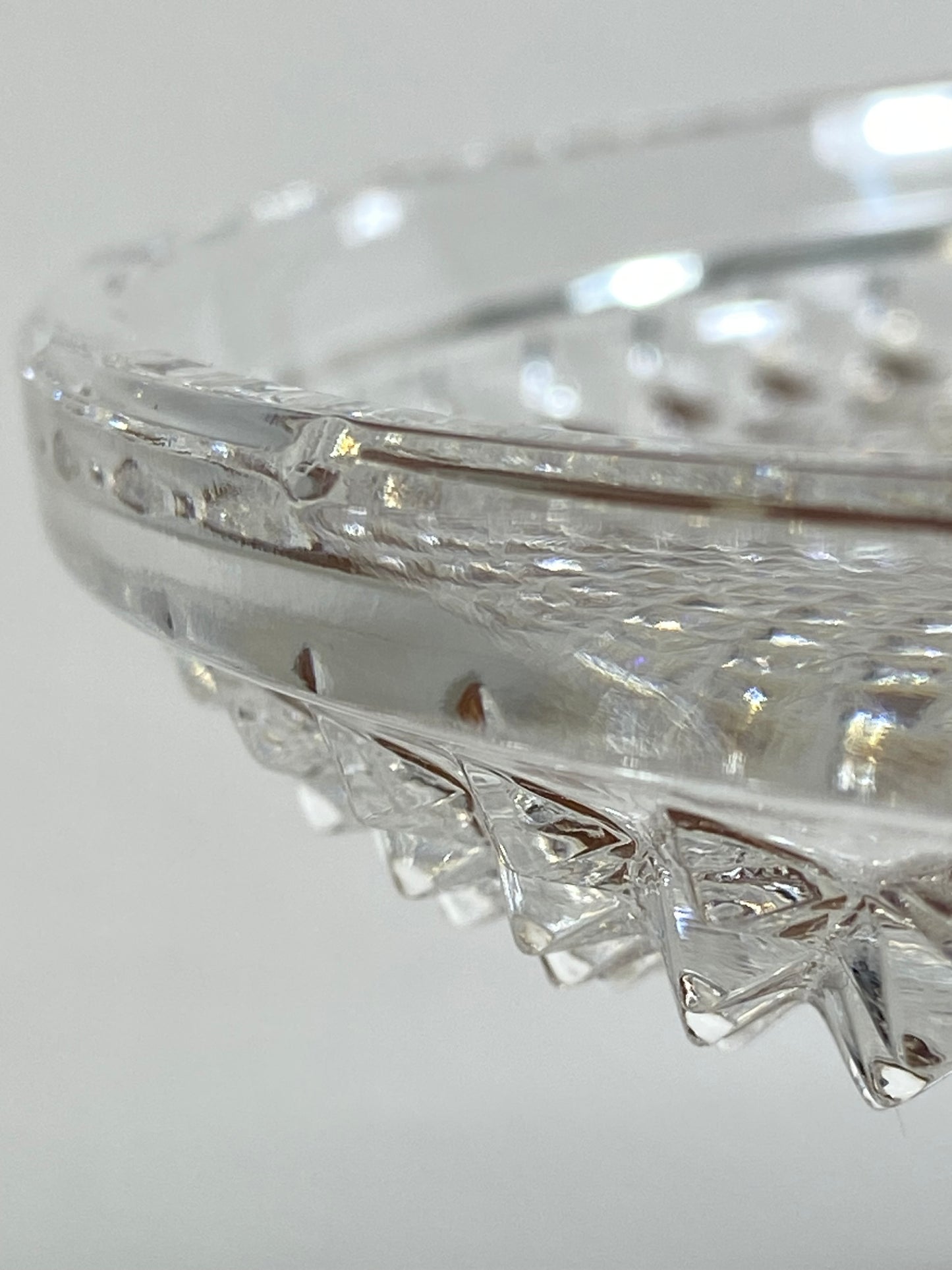 Vintage Crystal & Silver-Plated Three-Tier Étagère – Mid-20th Century