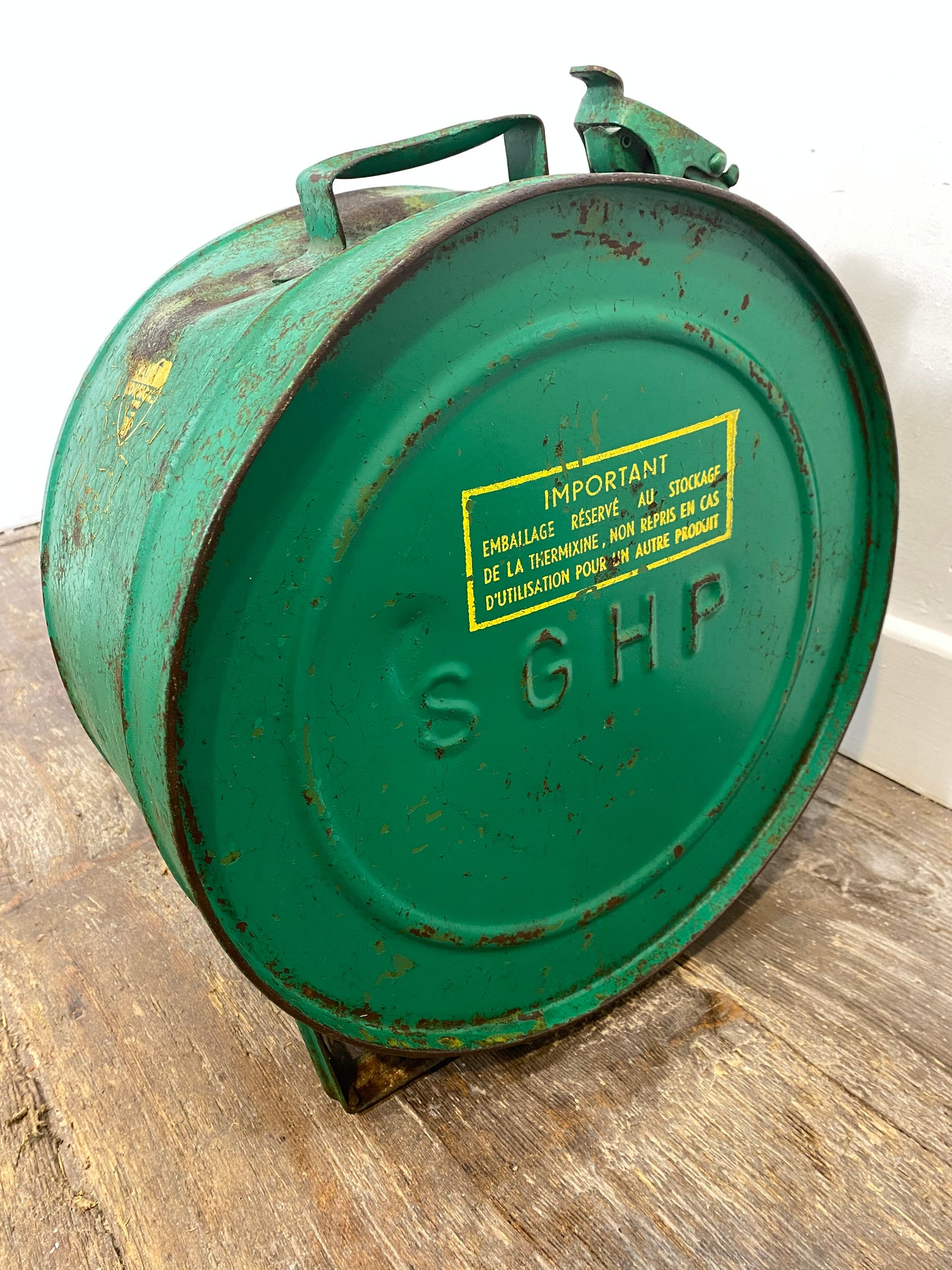 Vintage BP Thermixine Metal Drum-1960