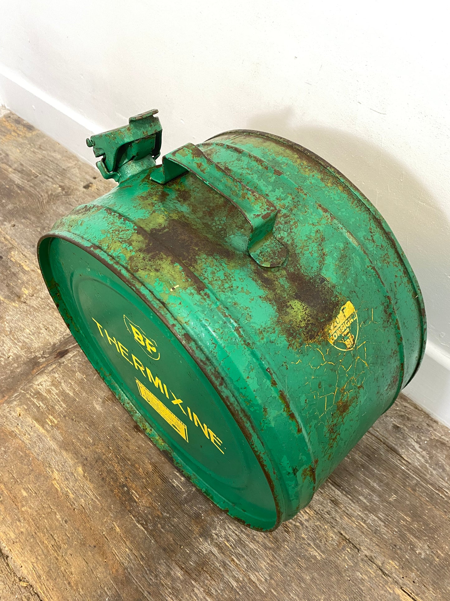 Vintage BP Thermixine Metal Drum-1960
