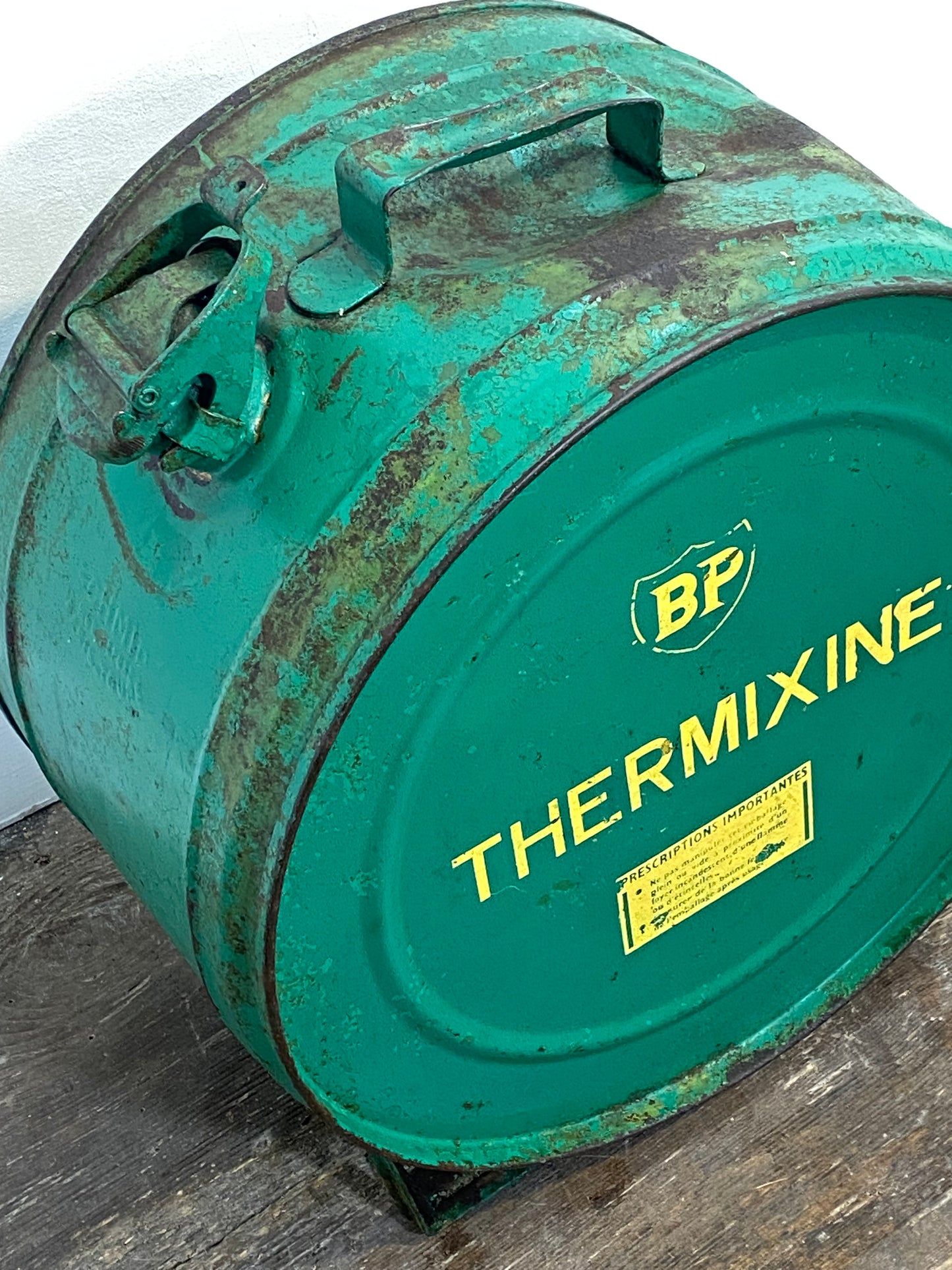 Vintage BP Thermixine Metal Drum-1960