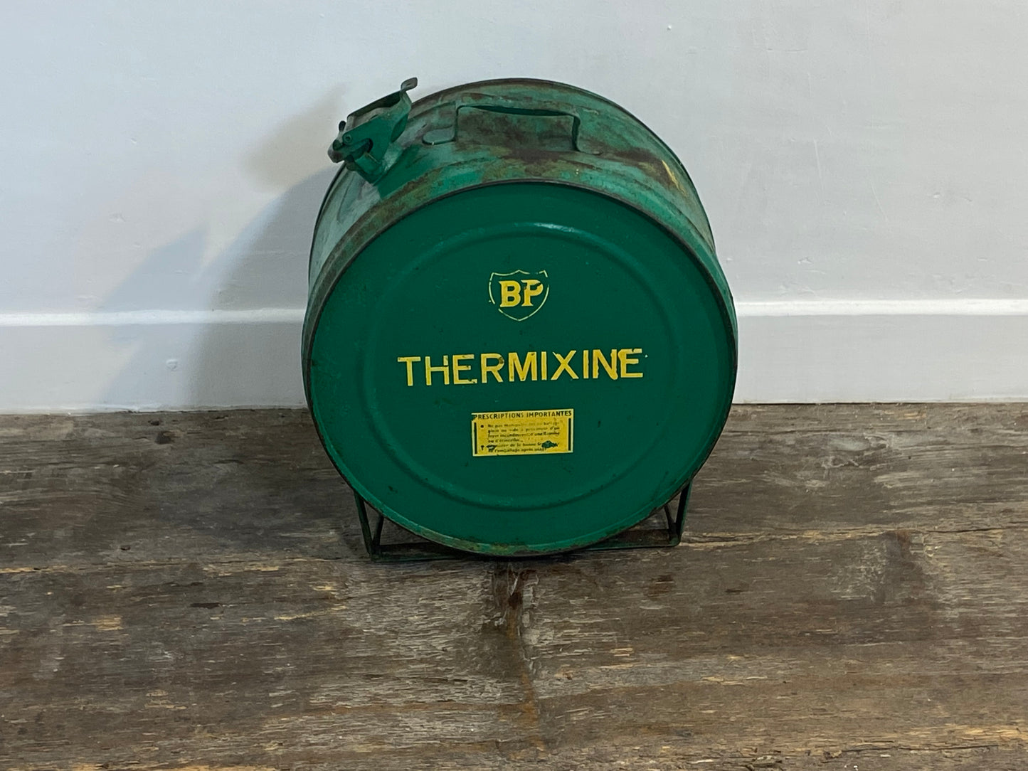 Vintage BP Thermixine Metal Drum-1960