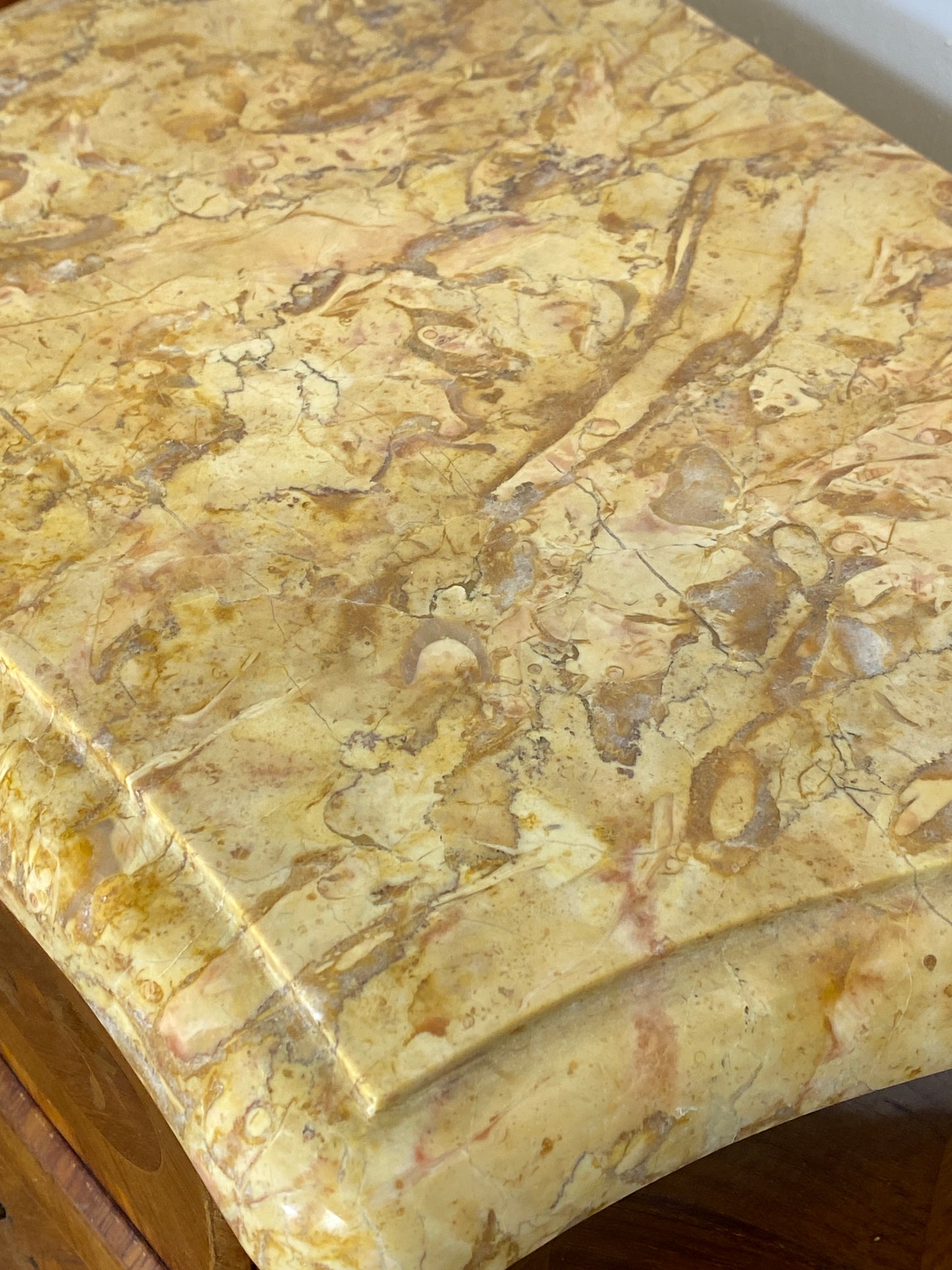 Pair of Louis XV-Style Bedside Cabinets with Marble Tops – Mid-20th Century