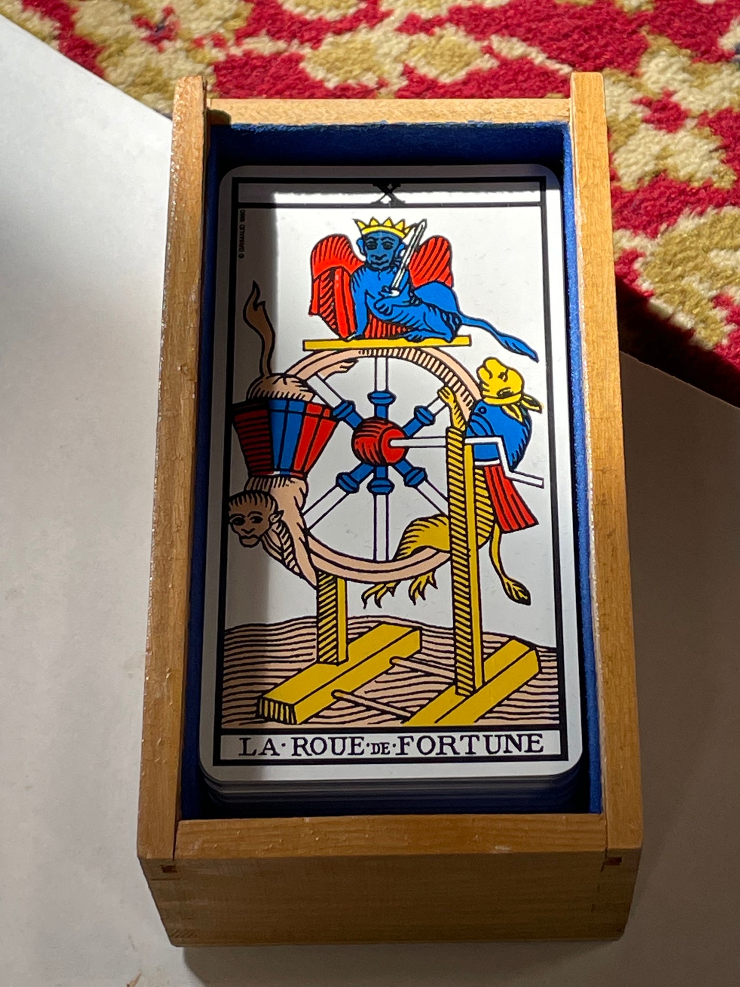 Box with 'Tarot de Marseille' cards and guidebook by Alexandro Jodorowski 1980