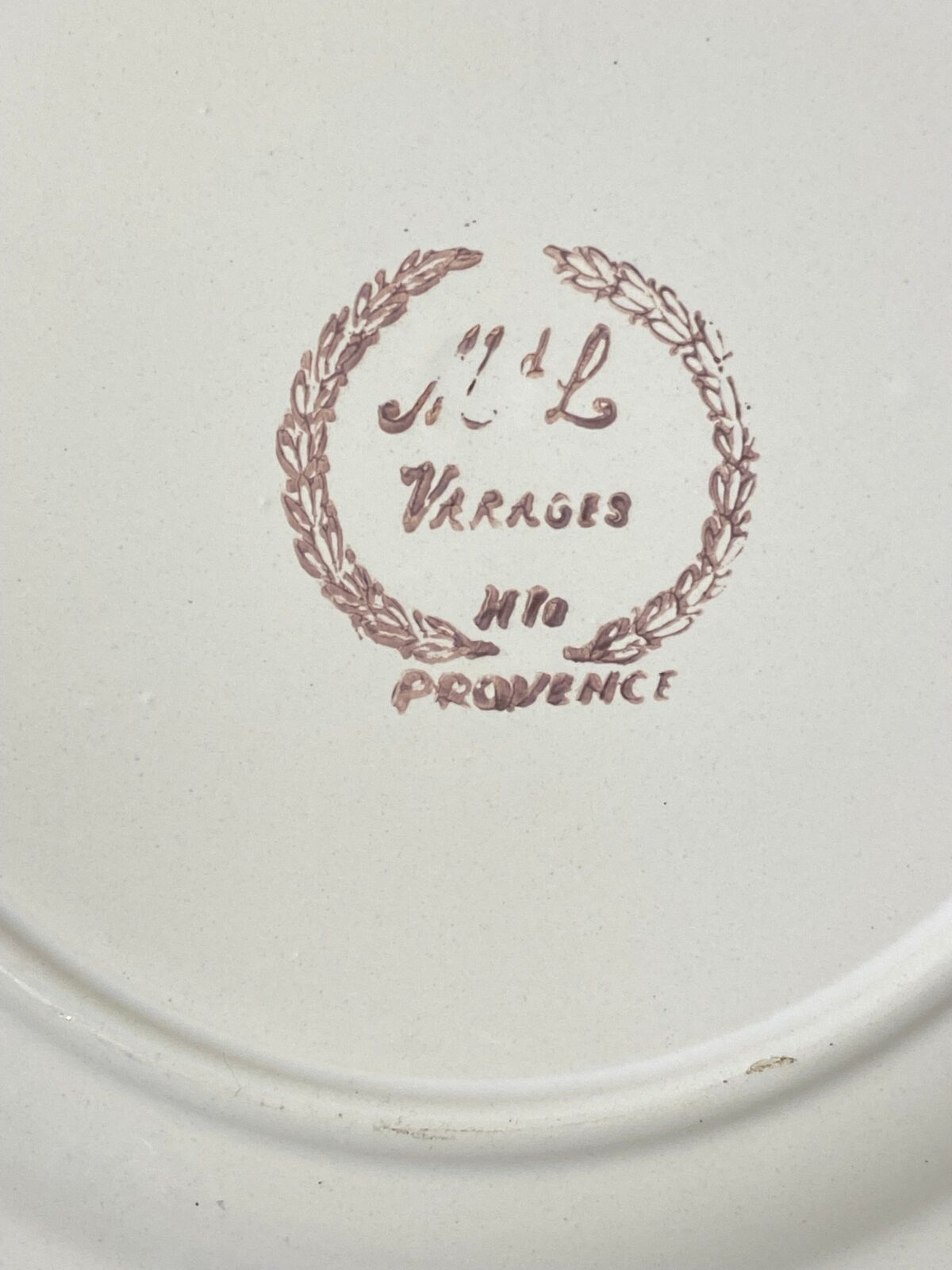 Set of 10 Vintage Varages Provence Botanical Plates — photo 4