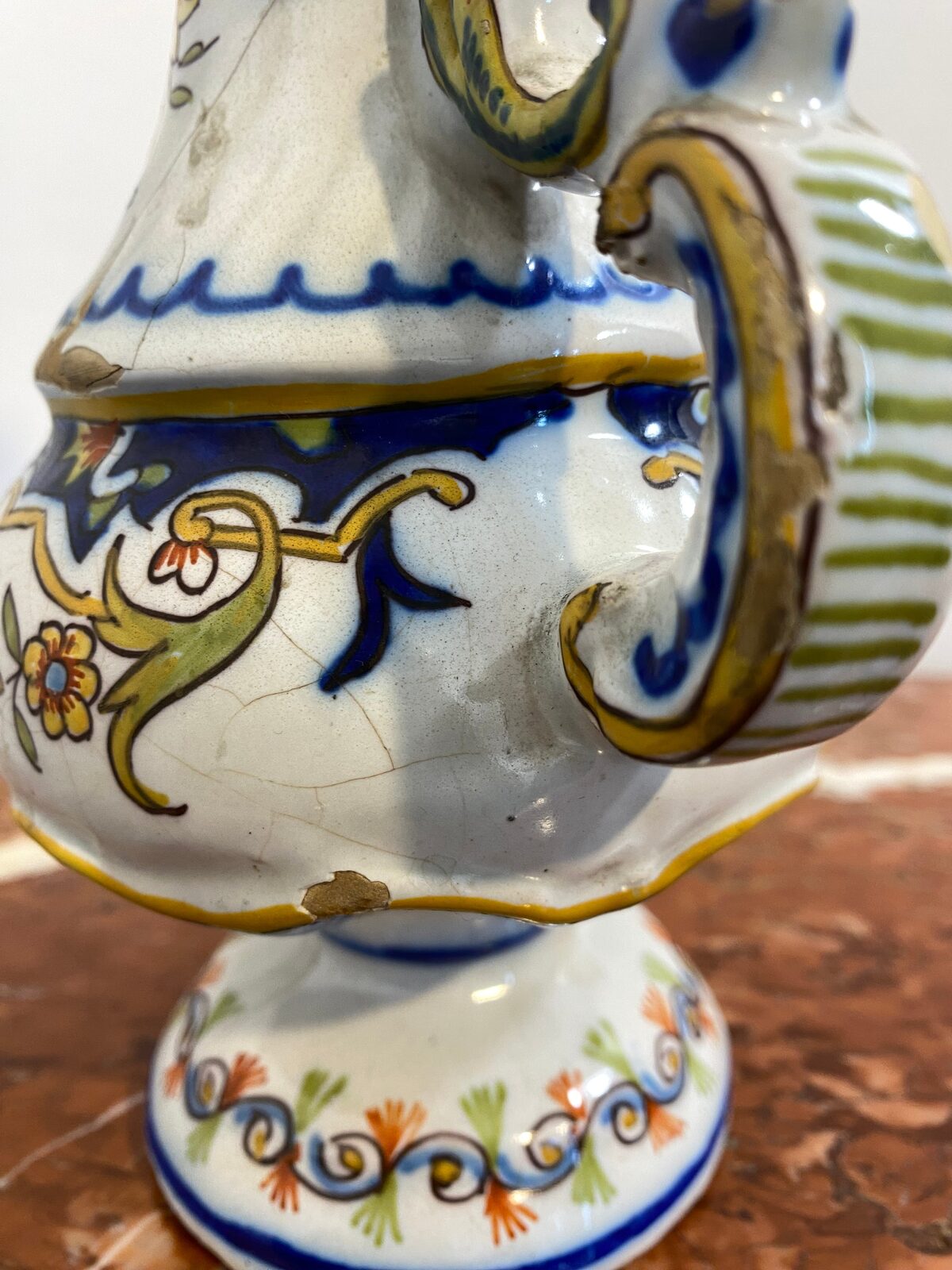 French Faience Vase De Desvres, Les Sables d'Olonne, Late 19th Century — photo 8